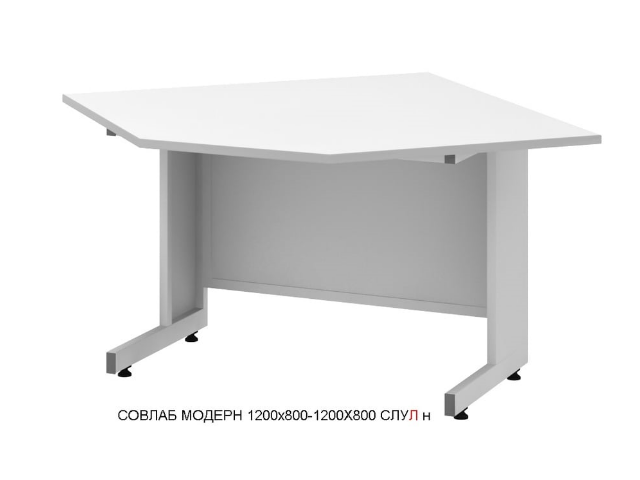 Стол угловой высокий СОВЛАБ Mod. 1200х800-1200х800 СЛУ(__) в